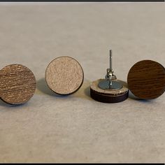 Wood Sorcery Walnut Earrings With Hypo Allergenic Posts. Approximately .5” Round Wood Circles, Wood Earrings, Circle Earrings, Earrings Color, Walnut, Jewelry Earrings, Women Jewelry, Wood, Gifts