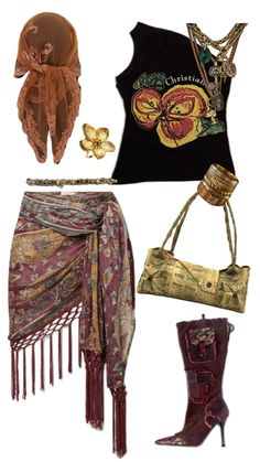 Tyla Aesthetic Outfits, Pocahontas Inspired Outfits, Tyla Outfit Style, Tyla Outfit Inspiration, Urban Legends Dress To Impress, Tyla Outfits, Make Your Own Outfit, Thrifting Manifestation, Character Chart