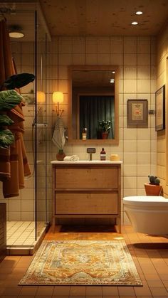 a bathroom with a sink, toilet and bathtub