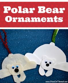 polar bear ornament craft for kids to make