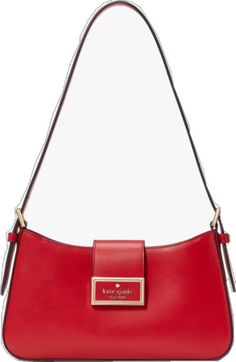 Luxury Red Square Shoulder Bag, Designer Red Shoulder Bag, Kate Spade Red Evening Bag, Red Leather-lined Shoulder Bag For Office, Formal Red Bag With Magnetic Closure, Formal Red Kate Spade Bag, Luxury Red Kate Spade Bag, Kate Spade Red Formal Bag, Kate Spade Luxury Red Bag