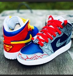 Custom hand painted Jordan 1 mid these can be done in any size and theme you would like Customized Jordan 1, Custom Jordan 1, Custom Jordan, Painted Nikes, Custom Jordans, Futuristic Shoes, Pretty Sneakers, Custom Painted Shoes, Nike Shoes Air Force