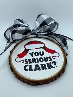 a sign that says you serious clark on it