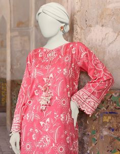 Junaid Jamshaid Peach 2PC | JLAWN-S-JST-24-1668 Eid Ul Adha Lawn Collection 2024 Original brand suit fabric and photography lite diffrance in actual print. Red Printed Lawn Suit For Wedding, Pink Resham Embroidered Lawn Suit For Summer, Pink Floral Print Lawn Suit For Eid, Pink Resham Embroidery Lawn Suit For Summer, Wedding Lawn Suit In Red With Printed Details, Pink Embroidered Lawn Suit, Pink Embroidered Lawn Suit For Summer, Pink Embroidered Summer Lawn Suit, Summer Embroidered Pink Lawn Suit