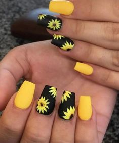 Ombre Nail Design, March Nails, Yellow Nails Design, French Pedicure, Sunflower Nails, Valentine Nails, Colorful Nails, Nails For Kids, Nails Spring