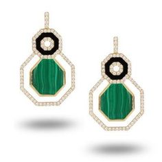 MALACHITE EARRING 18KYGE D154=1.45 BO=1.14 MC=12.44Nature's primary color comes to life. Magnificent cuts of malachite are set in 18K yellow gold, accented with jet black onyx and sparkling white diamonds. ul { list-style-type: square; } Formal Malachite Jewelry With Polished Finish, Luxury Onyx Jewelry With Hallmark, Luxury Hallmarked Onyx Jewelry, Luxury Green Onyx Gemstone Jewelry, Elegant Green Jewelry With Black Enamel, Formal Malachite Gemstone Jewelry, Malachite Gemstone Jewelry For Formal Occasions, Luxury Malachite Jewelry, Luxury Round Malachite Jewelry