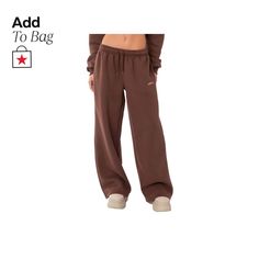 in stock Baggy Wide Leg Sweatpants For Sportswear, Baggy Wide-leg Sweatpants For Sportswear, Baggy Wide-leg Sweatpants, Baggy Wide-leg Sportswear Sweatpants, Relaxed Fit Wide Leg Sportswear Sweatpants, Casual Brown Wide Leg Sweatpants, Sporty Baggy Pants With Straight Hem, Relaxed Fit Wide Leg Sportswear Pants, Baggy Wide Leg Brown Sweatpants