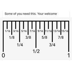 a ruler with the words, some of you need this your welcome