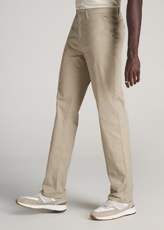 About Our Tall Chinos New name, same great fit.We used to call these 'semi-relaxed', but we realized that we were selling them short. These chinos are a true relaxed fit - the same fit you know & love. The only change is the name. One of our most versatile chinos for tall men...yet. These men's tall pants are easy to dress up or down and ready to wear anywhere. Our Mason Chinos have a straight leg with a relaxed fit meaning they have a little bit of extra give but won't feel baggy or loose. Prio Casual Straight Chinos With Belt Loops, Casual Straight Bottoms With Hip Pockets, Relaxed Fit Straight Pants With Hip Pockets, Straight Pants With Hip Pockets In Relaxed Fit, Straight Pants With Relaxed Fit And Hip Pockets, Straight Cotton Bottoms With Belt Loops, Casual Straight Bottoms No Pockets, Casual Straight Bottoms Without Pockets, Casual Straight Fit Bottoms With Belt Loops