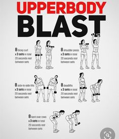 the upper body blast poster shows how to do it