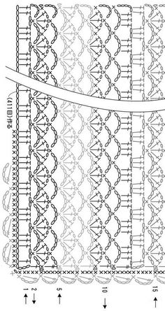 the diagram shows how to make a crochet pattern