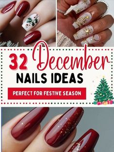 Christmas Candy Nails, Nail Art Designs Christmas, Festive Holiday Nails, Red And White Nails, Black Nails With Glitter, Bears Nails