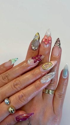 Fall Leaf Nail Designs, Leaf Nail Designs, Artsy Nails, Cozy Colors, Long Acrylic Nails Coffin