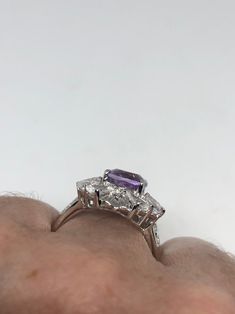 Unusual Deep Toned huge Amethyst Sterling Filigree Setting Accented with White Handmade Size 6.75 Can be resized, my jeweler charges $10-$20 All rings are shipped in a nice gift box. Check out our over a THOUSAND great reviews Engraving is $4 per letter and is not always perfect depending on the piece. It can take a few days if the jeweler is busy. This is payable to Paypal Judithsltd@gmail.com Collectible Amethyst Ring, Collectible Purple Amethyst Ring With Center Stone, Purple Amethyst Ring With Accent Stones Marquise Cut, Purple Marquise Cut Amethyst Ring With Accent Stones, Unique Purple Amethyst Ring For Anniversary, Gothic Ring, Amethyst Set, Mermaid Ring, Gothic Rings