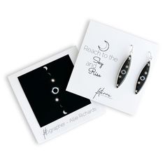 Eclipse Earrings: Celebrate the celestial wonders with our Phases of the Eclipse Earrings. These stunning earrings feature high-resolution photographs capturing the mesmerizing progression of an eclipse, showcasing each phase from the penumbral shadow to totality. Perfect for astronomy enthusiasts and stargazers, our Phases of the Eclipse Earrings add a touch of cosmic elegance and wonder to any outfit. Eclipse Earrings Features: Surf earrings are handcrafted using from .925 sterling silver or 1 Elegant Moon Phase Earrings, Symbolic Moon Phase Dangle Earrings, Gold Moon Phase Earrings In Sterling Silver, Eclipse Earrings, Gold Sterling Silver Moon Phase Earrings, Slide Bracelet, Bangle Ring, Feather Light, Quote Cards