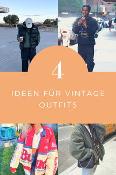 4 IDEEN FÜR VINTAGE OUTFITS by rhaghouse.com North Face, Retro Outfits, Casual Looks, Fashion Inspo Outfits, Vintage Outfits, Fashion Inspo, Outfit Inspo