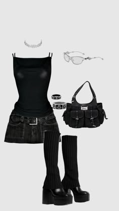 ✩Follow me for more✩ Mode Inspo, 가을 패션, Lookbook Outfits, Teen Fashion Outfits, Grunge Outfits, Outfits Casuales, Black Outfit, Concert Outfit, New Outfits