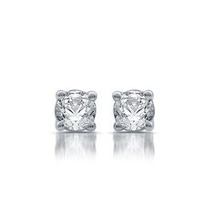 Elegant, classic and affordable, these 1/3 ct. t.w. diamond stud earrings are the ultimate accessory. Infinitely wearable and whether you're at work or play, formal or casual, these sterling silver diamond earrings always add a touch of class. Size: One Size. Color: White. Gender: female. Age Group: adult. Classic Brilliant Cut Cubic Zirconia Diamond Earrings, Classic Brilliant Cut Diamond White Earrings, Classic Single Diamond White Earrings, Classic White Brilliant Cut Diamond Earrings, Classic Earrings With Single Diamond In Diamond White, Classic Vvs Clarity Lab Grown Diamond Earrings, Classic Lab Grown Diamond Earrings, Classic Vvs Clarity Lab-grown Diamond Earrings, Classic Solitaire Diamond Earrings For Anniversary