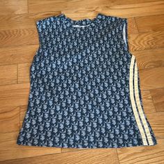 Excellent Condition Vintage Dior High Crew Neck Tank Top. No Flaws. Size Fr 42 Fits Like A 2-4. Some Stretch As It Is 100% Cotton Approx Measurements Unstretched Pit To Pit 16.5” Length 21” Trotter, Blue Cream, Vintage Dior, Vintage Tops, Dior, Stripes, Tank Top, Womens Tops, Crew Neck