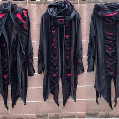 Black jacket black and red jacket postapocalyptic jacket | Etsy Jacket Cyberpunk, Cyberpunk Jacket, Black And Red Hoodie, Cyberpunk Clothes, Burning Man Outfits, Distressed Jacket, Clothing Black, Sleeveless Cardigan, Sleeveless Hoodie