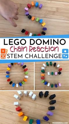 Domino Stem Activities, Lego Activities For Preschoolers, Easy Kindergarten Stem Activities, Lego Summer Camp Ideas, Stem Challenge Preschool, Construction Stem Activities, Kids Challenges Activities, Lego Activities Preschool, Lego Games For Kids