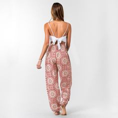 Lounge in style in our cute and comfy harem pants featuring our buttery soft fabric! Pair them with a cropped tee, bodysuit, or swimwear for maximum style and comfort. Great for lounge wear, yoga or on the move! Color: Guava Watercolor Mandala Fabrication: 100% Rayon and Elastic SKU: 90104 td {border: 1px solid #ccc;}br {mso-data-placement:same-cell;} td {border: 1px solid #ccc;}br {mso-data-placement:same-cell;} High Waist Harem Pants With Elastic Waistband For Loungewear, Relaxed Fit Ankle-length Harem Pants For Loungewear, Baggy Ankle-length Yoga Pants For Loungewear, Comfortable Tapered Leg Harem Pants For Loungewear, High Waist Yoga Pants With Elastic Waistband For Loungewear, Trendy Harem Pants For Loungewear, Loosely Fitted Harem Pants With Pockets For Loungewear, Summer Ankle-length Loungewear Joggers, High Waist Lounging Bottoms With Pockets