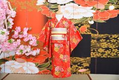 ------Product Description------ beautiful handmade kimono costume Including: Kimono and all accessories ------Production Time------ 5 Days ------Material--------- made of Taiwan cotton ------ shipping time------ 7-10 days to USA Canada and Europe 3-5 days to Asia ------Size & Measurement ------ 150-170cm any questions please feel free to contact us thank you ! Traditional Red Kimono For Wedding, Red One-size Kimono For Festivals, Traditional Red Kimono For Tea Ceremony, Strawberry Kimono, Kimono Costume, Traditional Pink Summer Kimono, Handmade Kimono, Traditional Red Floral Kimono, Japan Kimono