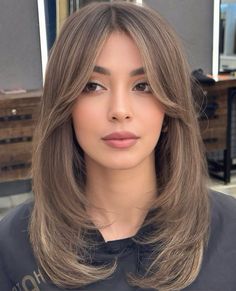 Breton Hair, 2024 Hair Trends, Butterfly Cut, Haircuts For Medium Length Hair, Brown Hair Looks, Brown Hair Inspo, Hair Inspiration Long, Layered Haircuts For Medium Hair, Hairstyles For Layered Hair