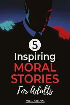 the cover of five inspirational stories for adults, including an image of a man in a suit and tie