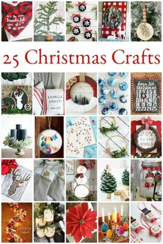 25 christmas crafts that are easy to make and can be used as wall hangings