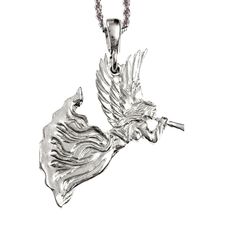 Gift a little guardian angel from the House of Morgan! Our pewter Angel with Horn jewelry comes in a pendant, necklace, earrings or keychain and is sure to bring a bit of heavenly protection! Score extra points for angel-ic style! Pendant Only - will arrive with our stainless steel bail for easy attachment to any necklace.Earrings - surgical steel fishhook attachments on our black earring card.Keychain/Bag Charm - stainless steel large lobster clasp and key ring Select your favorite necklace:20" Silver Angelic Jewelry For Gift, Angelic Sterling Silver Jewelry For Gifts, Angelic Silver Jewelry For Gift, Collectible Silver Christmas Jewelry, Card Keychain, Black Earring, Horn Pendant Necklace, Horn Jewelry, Earring Card