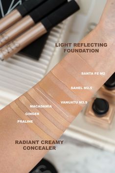 Nars Light Reflecting Foundation, Best High End Makeup, Nars Foundation, Nars Lipstick, Glow Foundation, Lip Swatches, Creamy Concealer