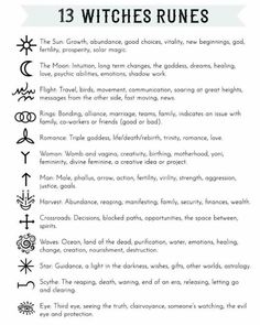 Runes Meaning, Witch Symbols, Me Tattoo, Sigil Tattoo, Rune Symbols, Wiccan Symbols, Witch Tattoo