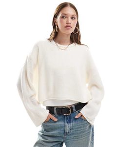 Jumper by Miss Selfridge Knitwear until further notice Plain design Boat neck Drop shoulders Relaxed fit Fashion Basics, Converse Chuck Taylor White, Slouchy Sweater, Maxi Dress Prom, Chuck Taylor, Dress Trousers, Adidas Samba, Orange Dress, Maxi Dress Trend