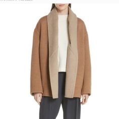 Gorgeous Reversible Wool Coat From Vince. Size Small - Fits Slightly Oversized. In Great Condition With A Lot Of Life Left. Camel Color And Light Tan With Pockets. 90% Wool. Versatile Brown Outerwear For Layering, Color And Light, Camel Color, Light Tan, Wool Coat, Camel, Jackets & Coats, Jackets For Women, Wool