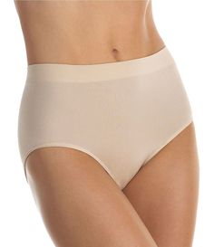 From the B-Smooth collection by Wacoal&#x2C; this brief panty features:Soft&#x2C; smooth stretch fabric: clothes glide easily over pantySeamless construction for no visible panty linesSits at natural waistFull rear coverageNylon/spandex body; nylon/cotton/spandex crotch liningImported. Full Coverage Shapewear With Smooth Texture, Supportive Seamless Brief Shapewear, Elegant Moderate Coverage Shapewear Brief, Elegant Seamless Second-skin Bottoms, Elegant Brief Shapewear With Moderate Coverage, Elegant Shapewear Briefs With Moderate Coverage, Full Coverage Bottoms With Soft Stretch And Smoothing, Shapewear Bottoms With Smooth Texture, Smooth Texture Brief Shapewear