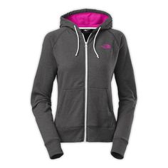 The North Face Lightweight Full-Zip Hoodie Women's Sporty Heather Hoodie For Fall, The North Face Sporty Outdoor Sweatshirt, Sporty Heather Hoodie With Drawstring, Fall Activewear With Double-lined Hood For Outdoors, Heather Athleisure Hoodie, Sporty Heather Sweatshirt With Drawstring Hood, Heather Hooded Athleisure Hoodie, Heather Hooded Hoodie In Athleisure Style, The North Face Fleece Sweatshirt Sporty Style