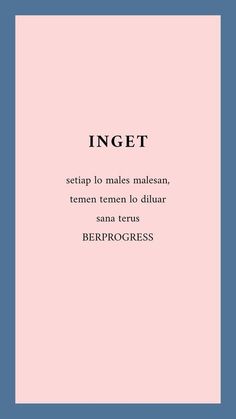 a pink and blue background with the words inget