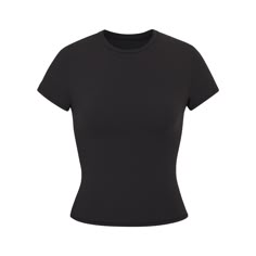 We perfected the t-shirt. Made with our signature buttery-soft fabric with incredible stretch and a second-skin feel, this versatile tee molds to your b... Better Cr Dr, Top Clothes, Dr Closet, Wardrobe Basics, Black Fits, Everyday Wardrobe, Black Top, Fashion Makeup, Dream Wardrobe