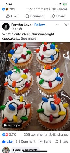 Homemade Christmas Cupcakes, Cindy Lou Who Cupcakes, Grinch Christmas Cupcakes, Christmas Cupcake Ideas For Kids, Christmas Baking Ideas Cupcakes, Cute Christmas Cupcake Ideas, Christmas Cupcake Ideas Easy, Gnome Cupcakes Ideas, Easy Christmas Cupcakes Decoration