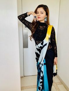 88+ Rubina Dilaik Images HD - You will never miss this! ~ Live Cinema News Rubina Dilaik Outfits, Rubina Dilaik Saree, Rubina Dilak, Party Saree, Long Blouse Designs, Rubina Dilaik, Colors Tv, Saree Blouse Neck Designs, Design Tech