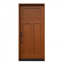 a wooden door on a white background