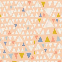 an abstract pattern with triangles in pastel colors