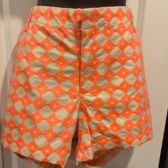 These Orange Abs Tan Shorts Are Perfect For A Summer Bbq! 13.5 Inches From Waist To Hem. Fits More Like A 14 Than A 16z 3 Inch Inseam! Brand New! Blue Skort, Hawaiian Floral Print, Tan Shorts, Womens Chinos, Dressy Shorts, Low Rise Shorts, Tan Woman, Navy Blue Shorts, Orange Shorts