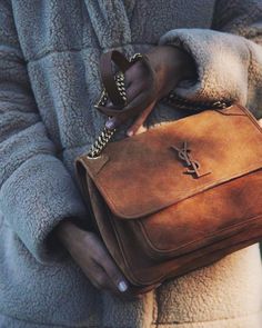 Ysl Suede Bag, Saint Laurent Niki Bag, Bag Obsession, Handbags And Purses, Mode Inspo