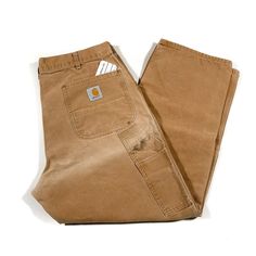 This is a pair of vintage carhartt double knee work pants, they are in good condition with some staining as pictured. The sizing tag is missing, see measurements: Waist: 38"  inseam: 29" Laia Codina, Pantalon Carhartt, Double Knee Pants, Carhartt Double Knee, Knee Pants, Hayley Williams, Vintage Carhartt, Photo L, Work Pants