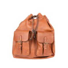 Practicality meets professional with Ruitertassen’s Pebbled Traveler Backpack in fine cognac leather. The large main compartment can hold everything from laptops and documents to some essentials for the weekend or the gym and closes with a pull cord. The zippered side compartment holds your phone or wallet and the elasticized inner pocket, key ring and pen loops, keep your keys and smaller items secured and neat. Its two outer front pockets are adjustable and close with small clasps hidden behin Luxury Leather Backpack For Travel In Cognac, Luxury Cognac Leather Backpack For Travel, Luxury Cognac Leather Travel Backpack, Brown Leather Backpack With Leather Trim For On-the-go, Travel Leather Backpack In Cognac With Leather Handles, Cognac Leather Backpack With Leather Handles For Travel, Leather Backpack With Leather Trim For Everyday, Modern Brown Leather Backpack For Everyday Carry, Modern Brown Leather Backpack For Everyday