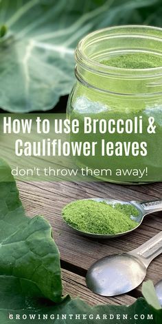 how to use broccoli and cauliflower leaves