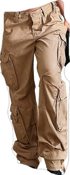 Y2k Style Baggy Full-length Parachute Pants, Y2k Baggy Parachute Pants With Side Pockets, Non-stretch Cotton Cargo Pants For Streetwear, Y2k Style Khaki Cargo Bottoms, Y2k Khaki Cargo Bottoms, Y2k Cargo Style Khaki Bottoms, Full Length Cotton Harem Pants For Streetwear, Full-length Cotton Harem Pants For Streetwear, Cotton Full Length Harem Pants For Streetwear