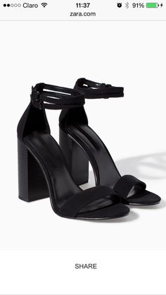 Zara shoes Prom Shoes, Shoe Closet, Black High Heels, Pretty Shoes